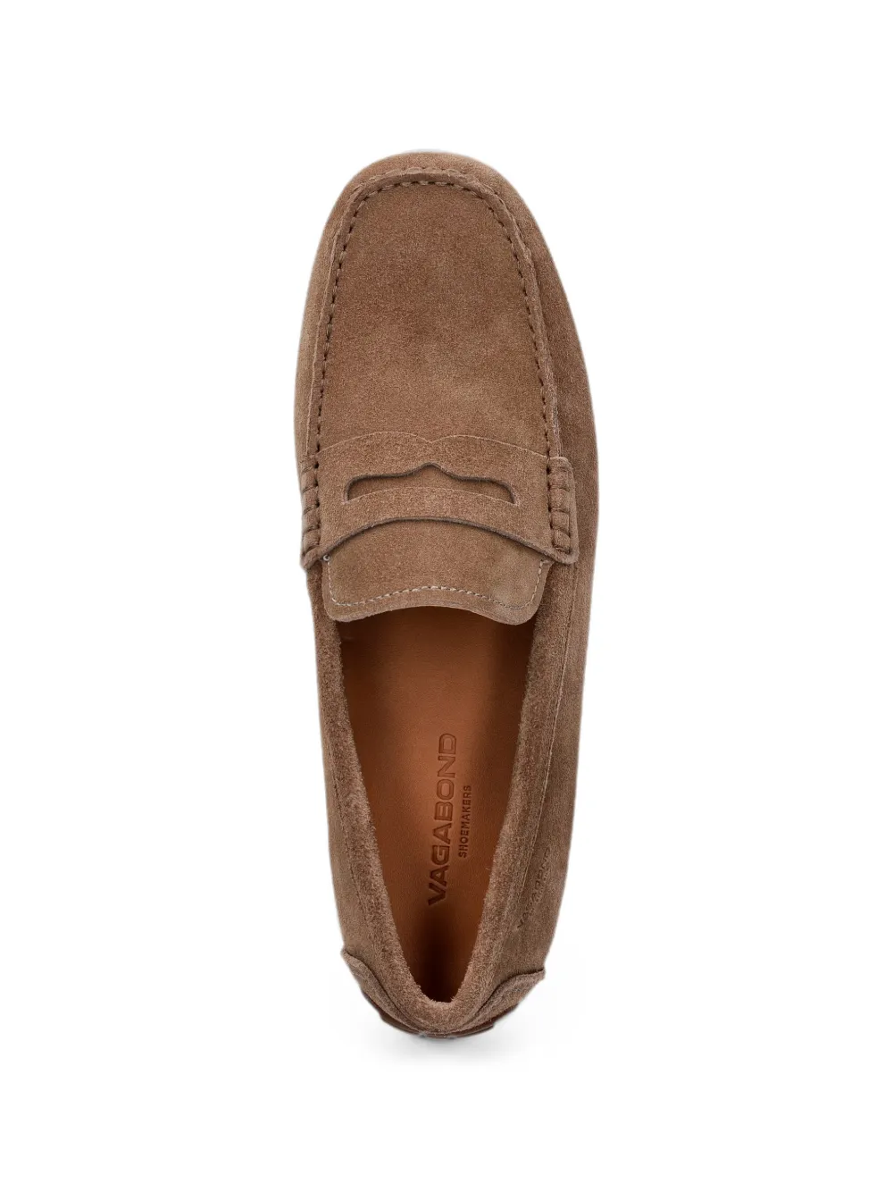VAGABOND Lorenzo penny suede loafers Beige