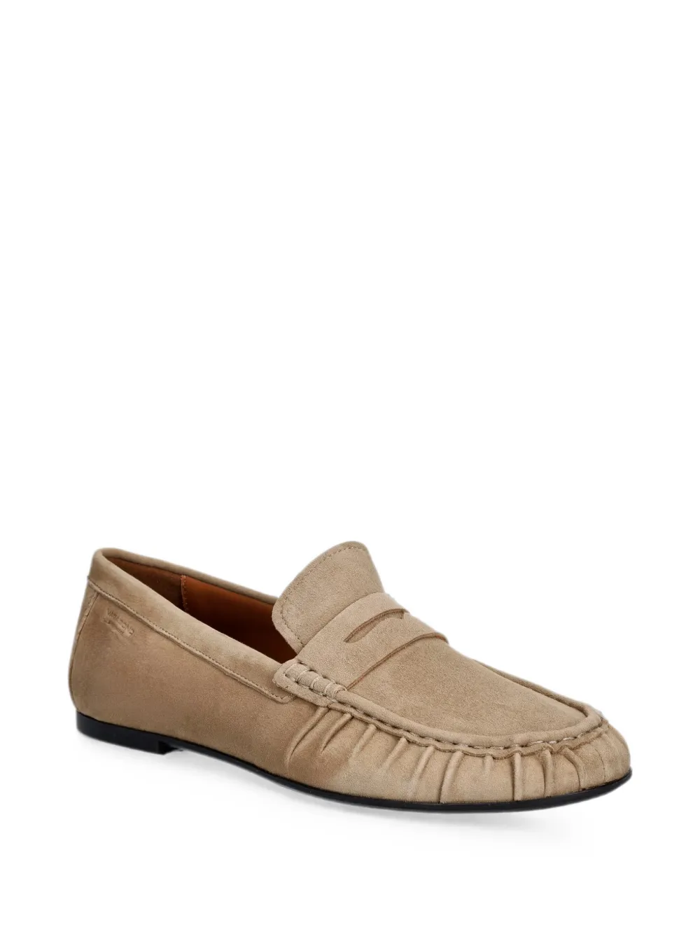 VAGABOND Aleya ruched penny loafers Beige