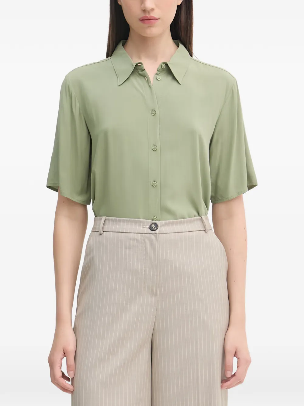 Benetton chemise à manches courtes - Vert Benetton chemise à manches courtes - Vert
