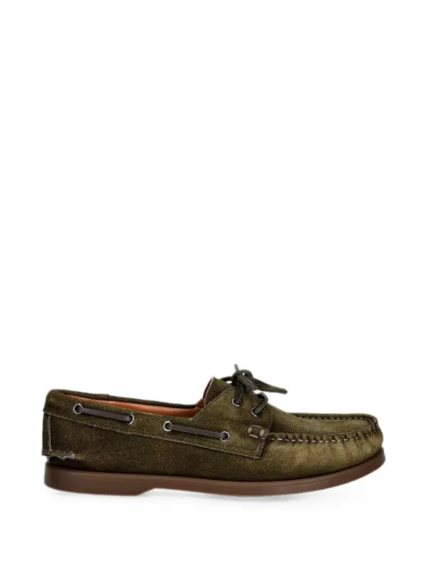 VAGABOND Loui lace-up suede boat shoes
