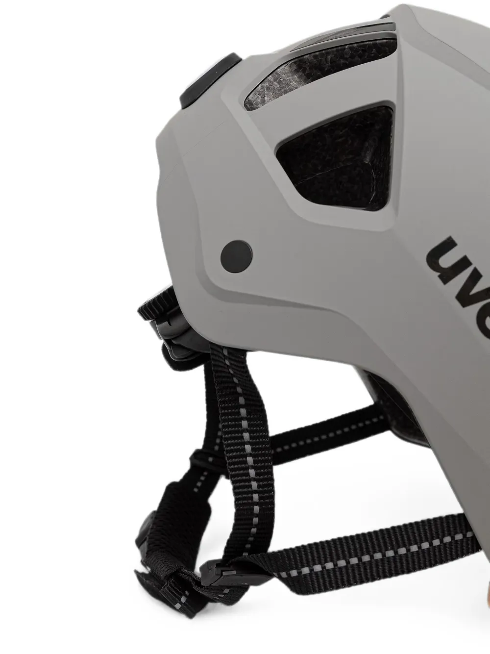 Uvex Helm met geperforeerde details en logo-print Grijs