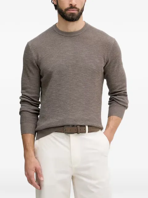 Benetton waffle-knit crew-neck sweater