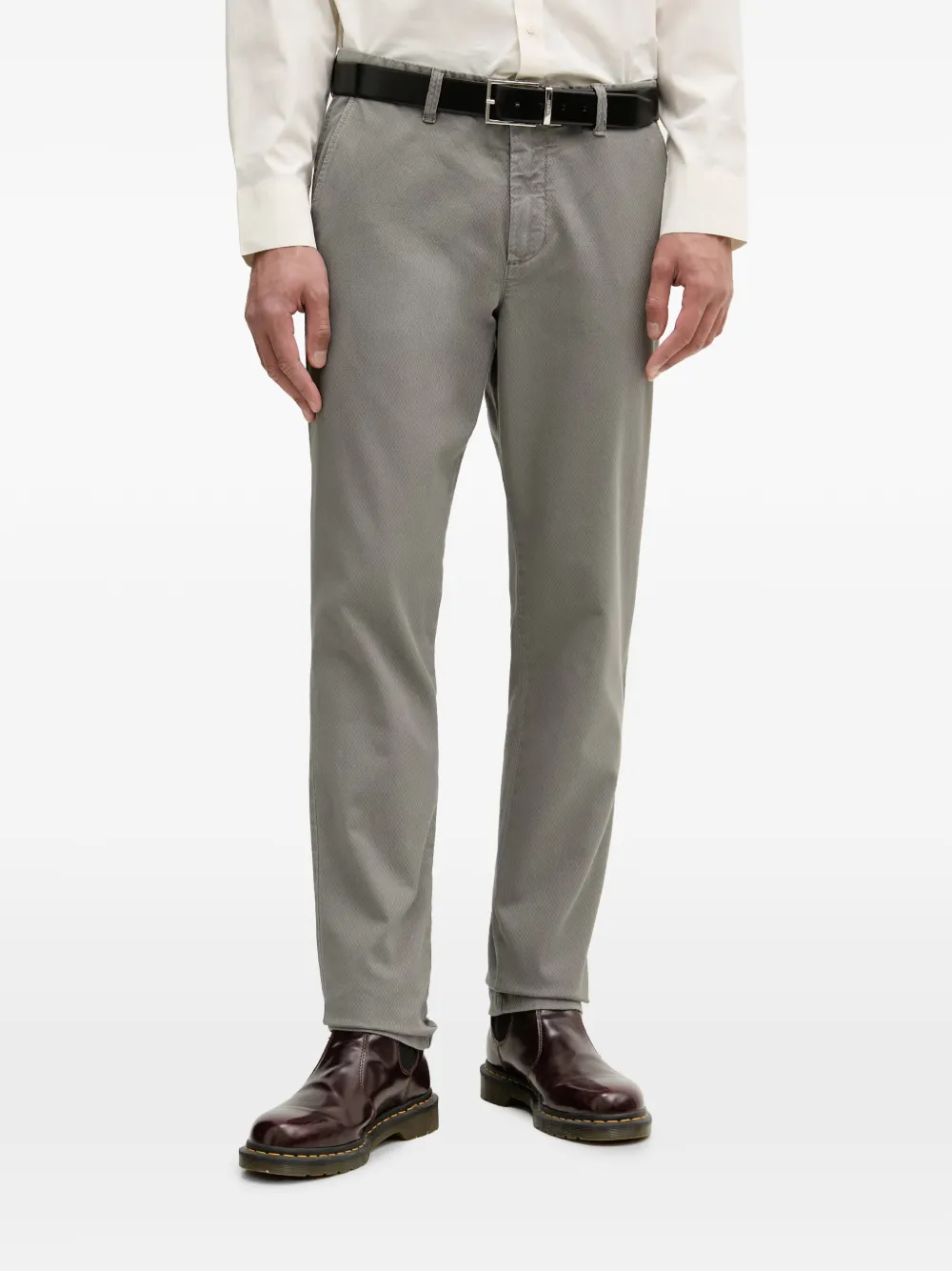 Benetton pantalon à poches zippées - Gris