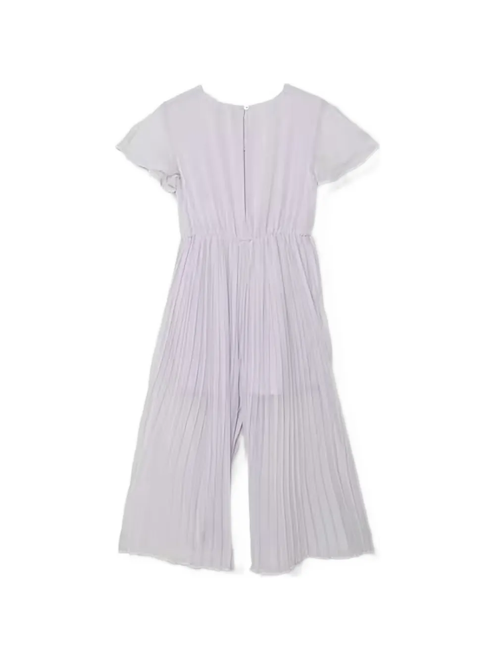 Benetton Geplooide jumpsuit met fladdermouwen Paars