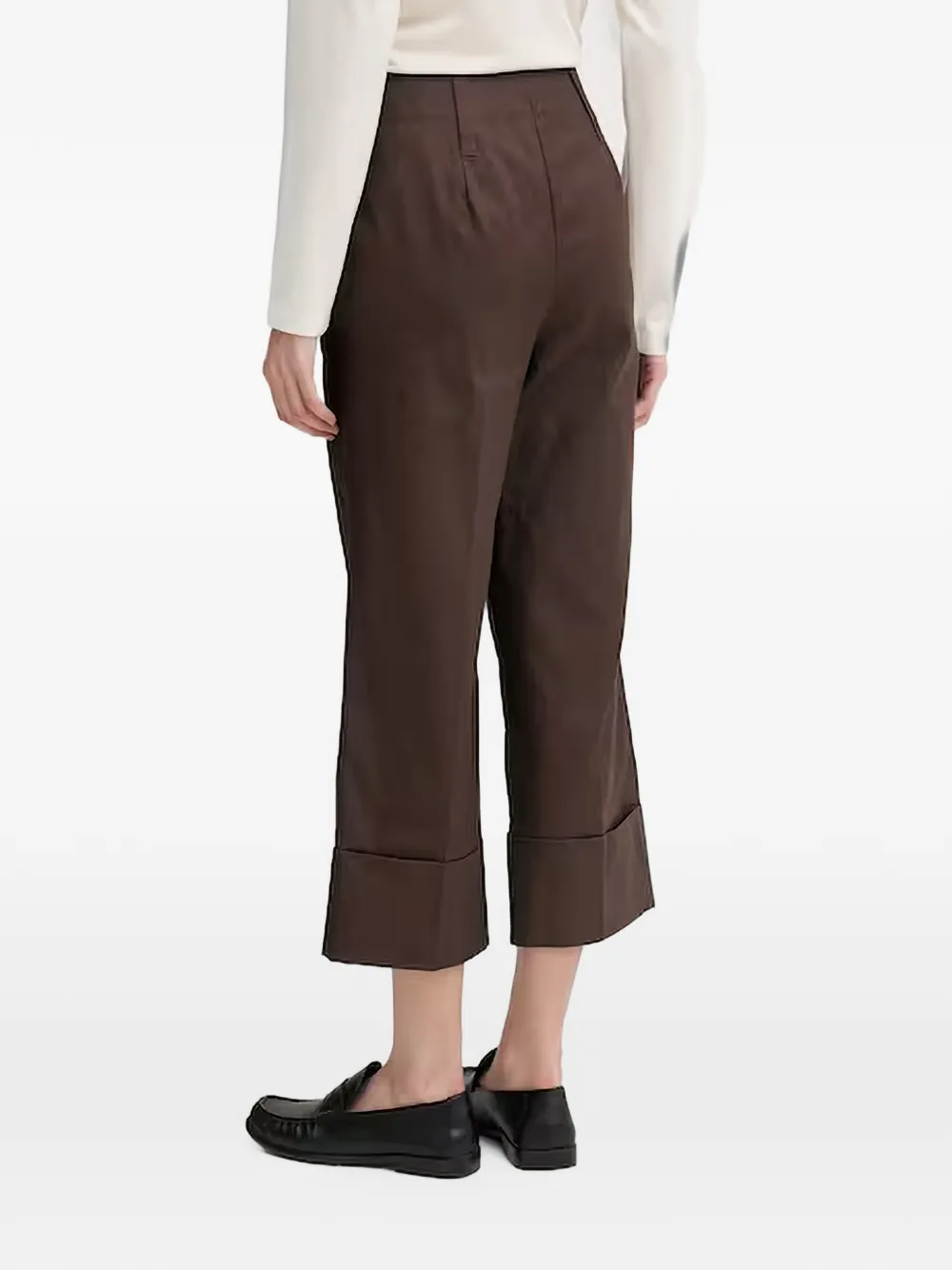 Benetton Cropped broek Bruin