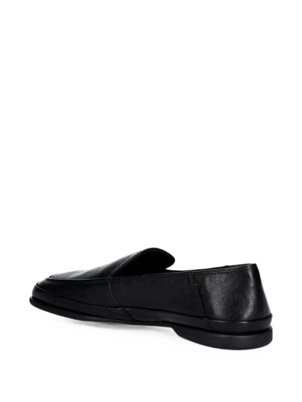 VAGABOND Sammie square-toe leather loafers Zwart