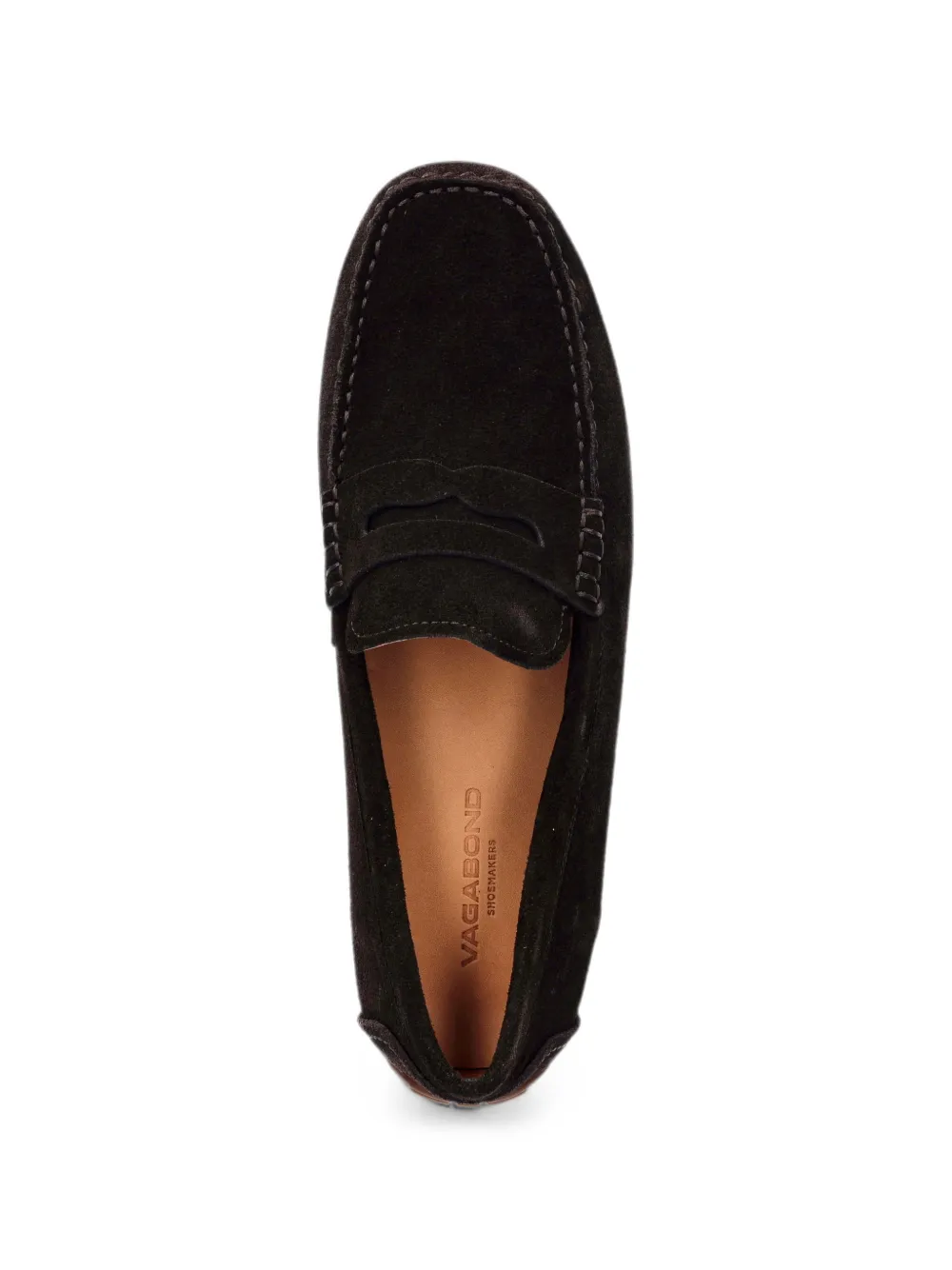 VAGABOND Lorenzo suede penny loafers Bruin