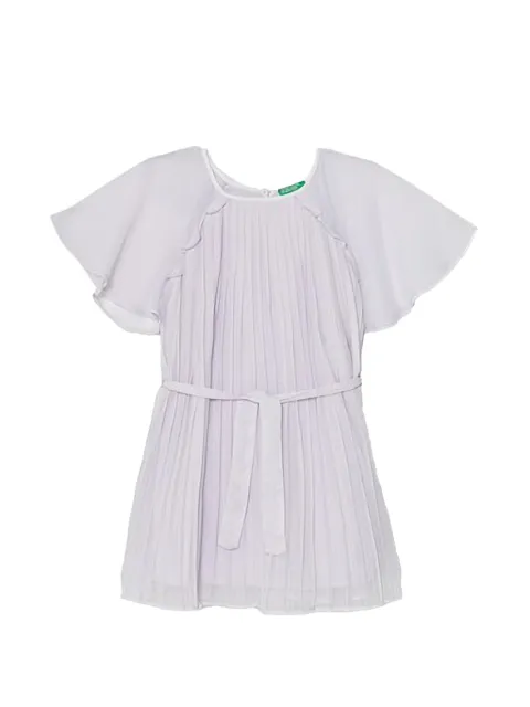 Benetton pleated ruffled dress