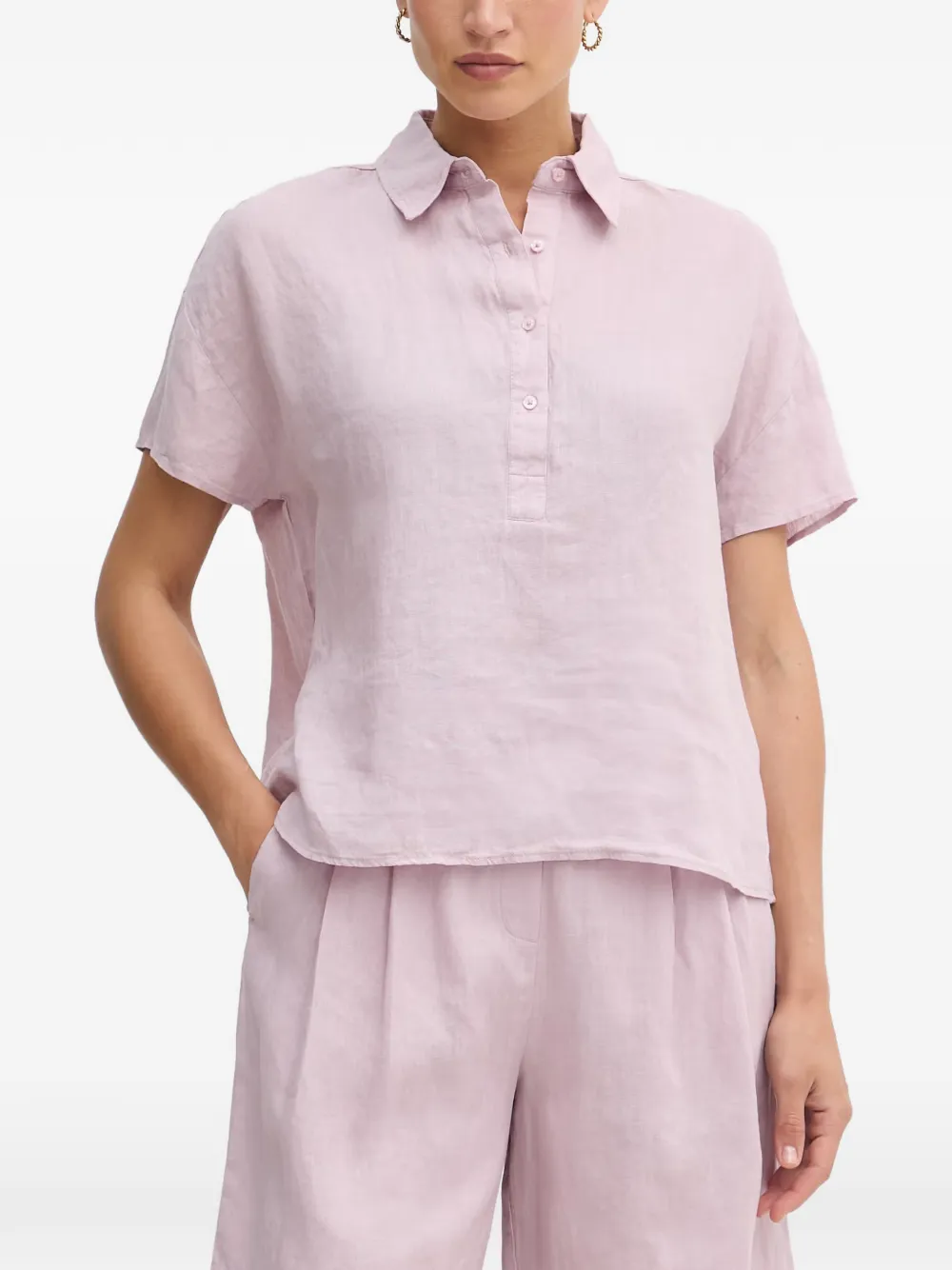 Benetton Kurzärmeliges Oberteil - Rosa
