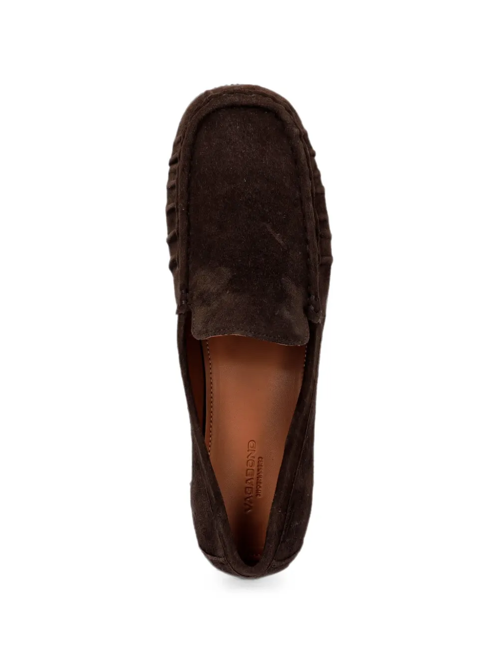 VAGABOND Mika suede slip-on loafers Bruin