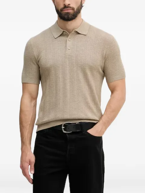 Benetton polo en maille texturée