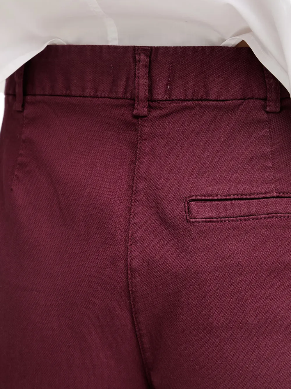 Benetton Shorts met omgeslagen pijpen Rood