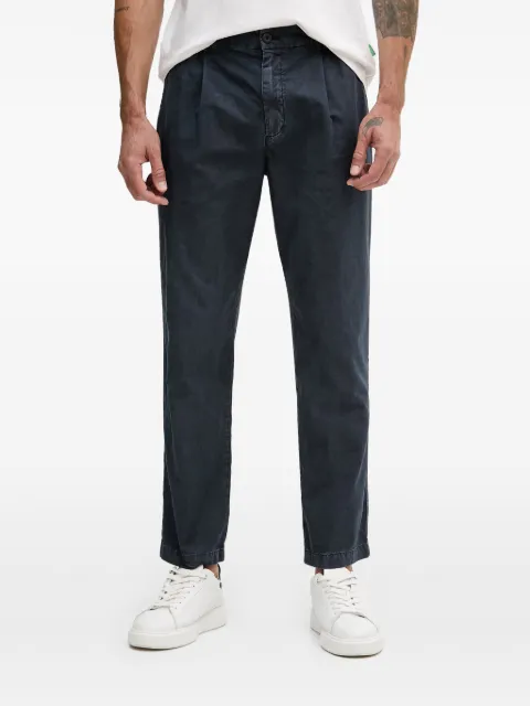 Benetton pleated straight-leg trousers