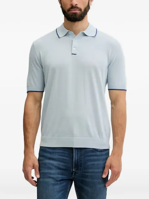 Benetton polo en maille à bords contrastants