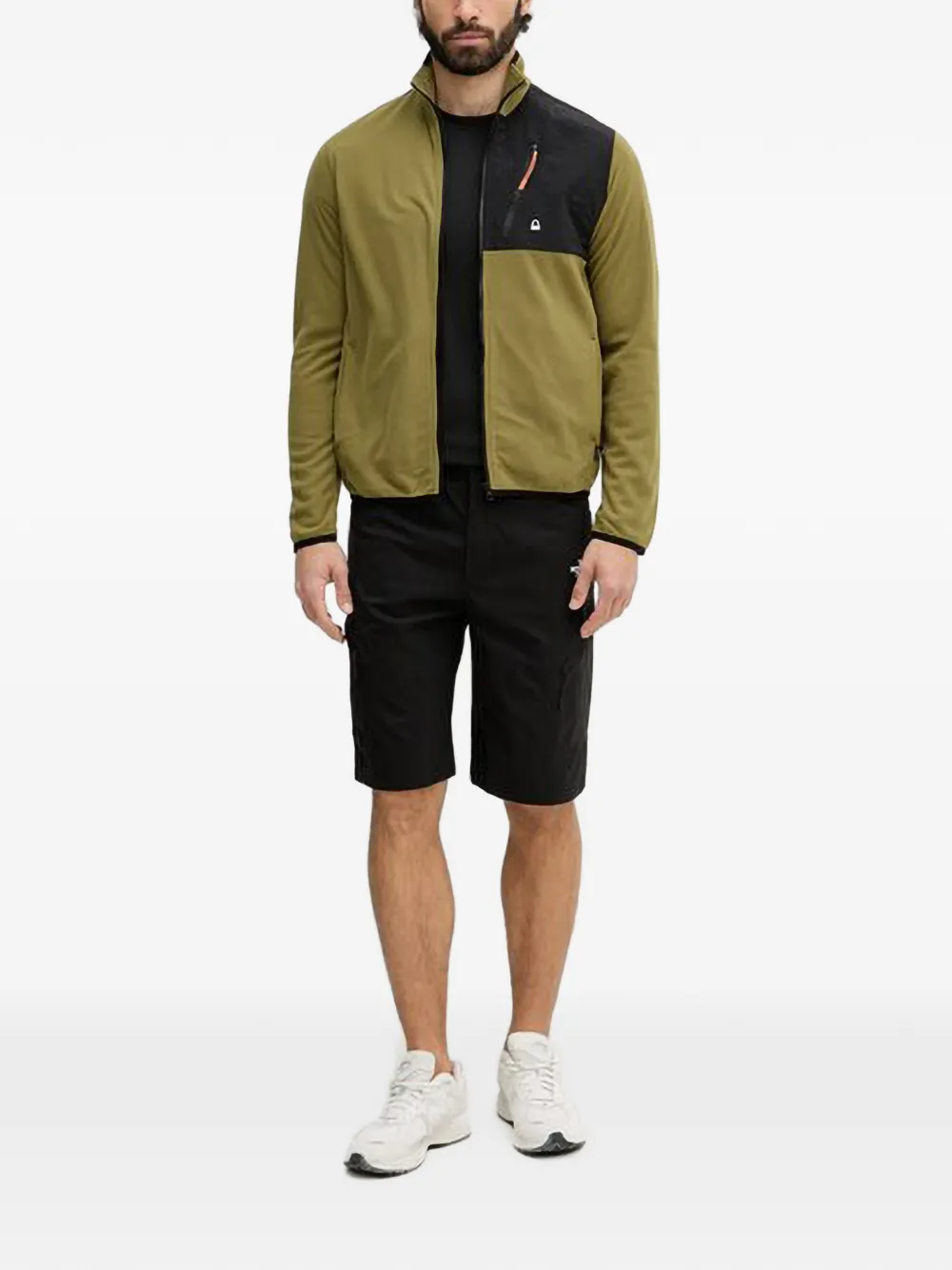Benetton Sweater met vlakken Groen