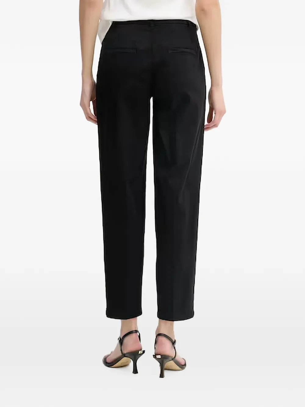 Benetton Cropped pantalon Zwart
