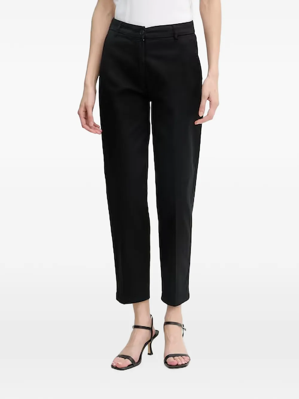 Benetton Cropped pantalon Zwart