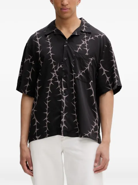 Vans thorn-print short-sleeve shirt
