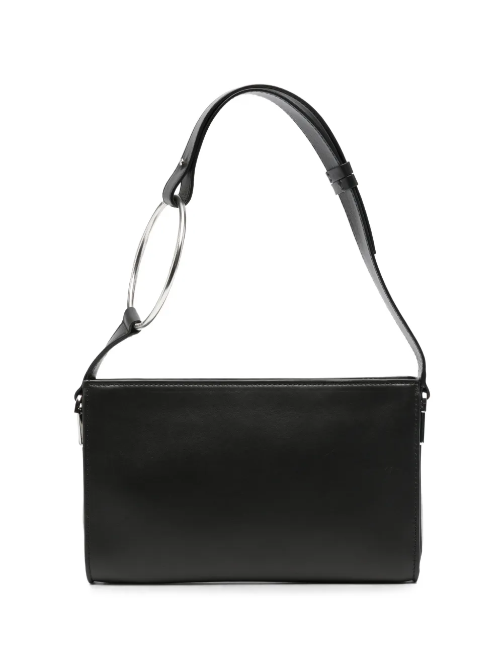 DONDUP ring-handle leather tote bag - Black