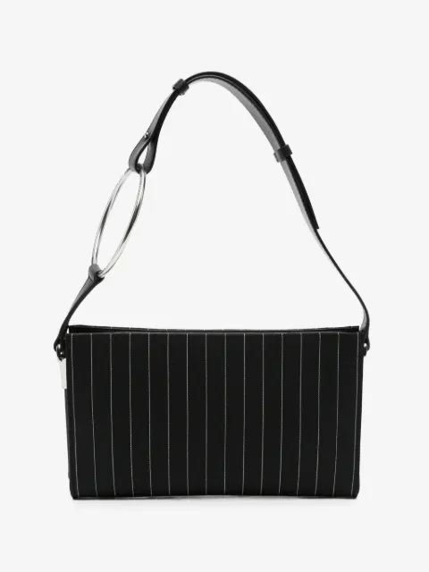 DONDUP pinstripe-pattern ring-detail tote bag