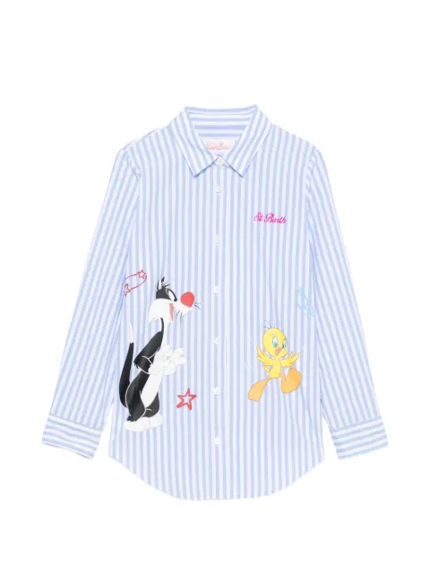 MC2 Saint Barth Kids x Looney Tunes striped graphic-print shirt