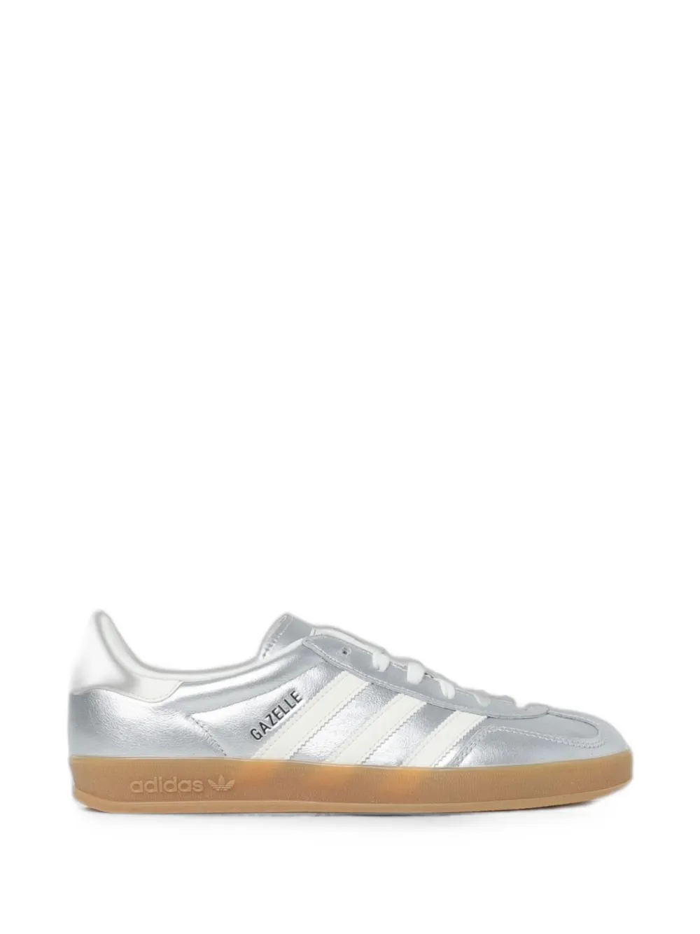 adidas Gazelle lace-up leather sneakers - Argento