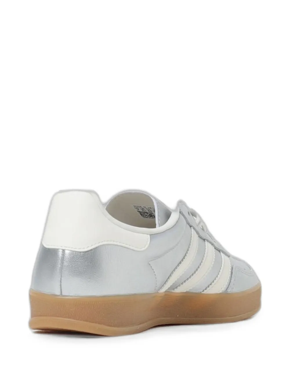 adidas Gazelle lace-up leather sneakers Zilver