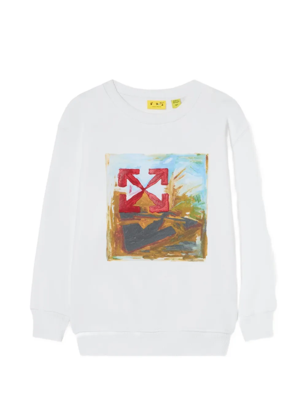 Off-White Kids Arrow Painting sweater - Bianco
