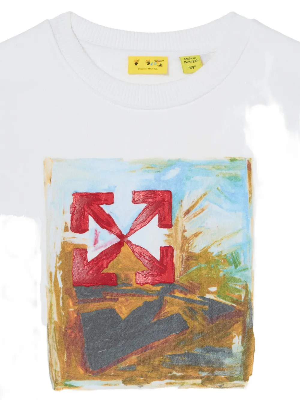 Off-White Kids Arrow Painting sweater Wit