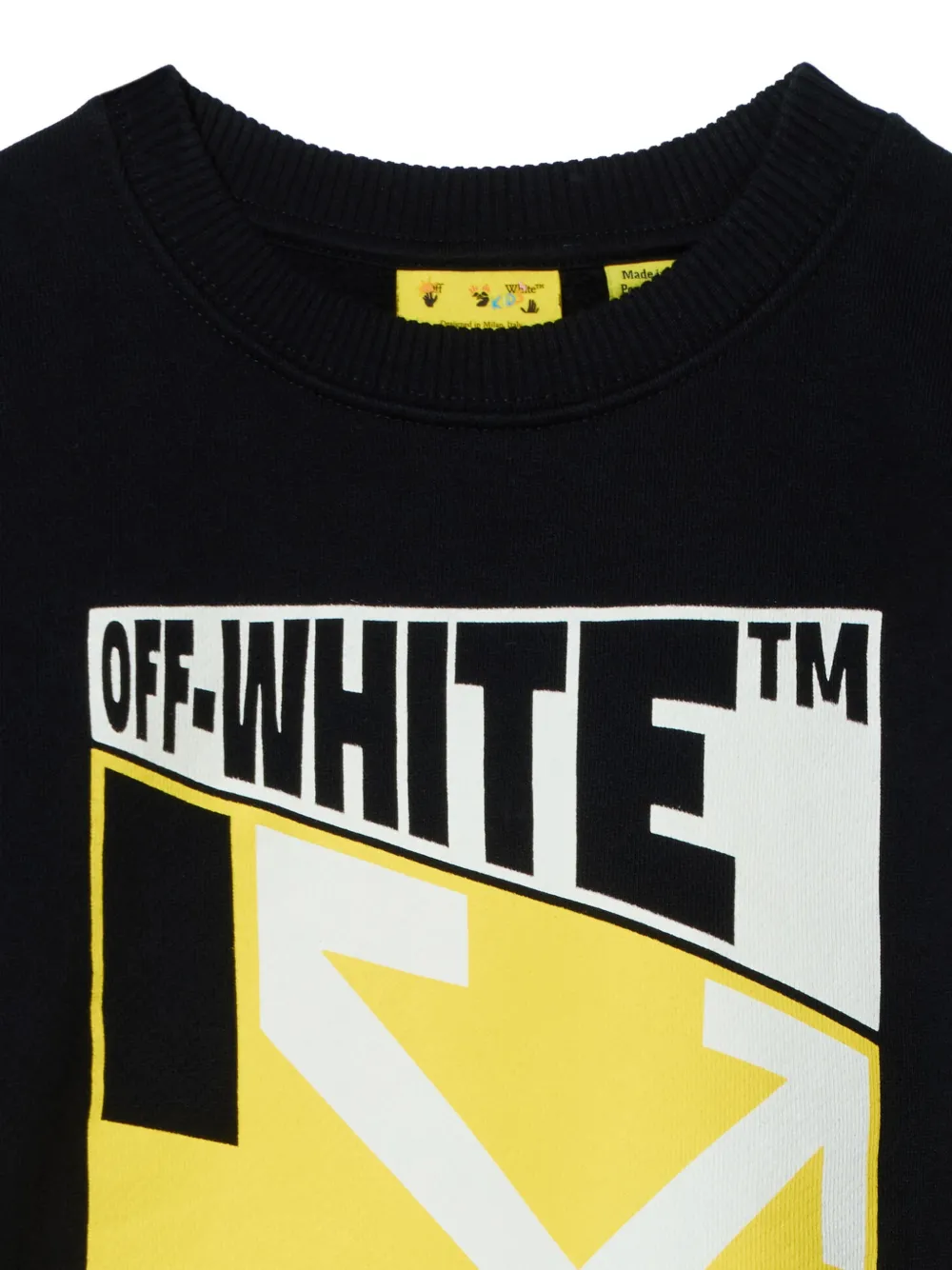 Off-White Kids Arrow Constructive sweater Zwart