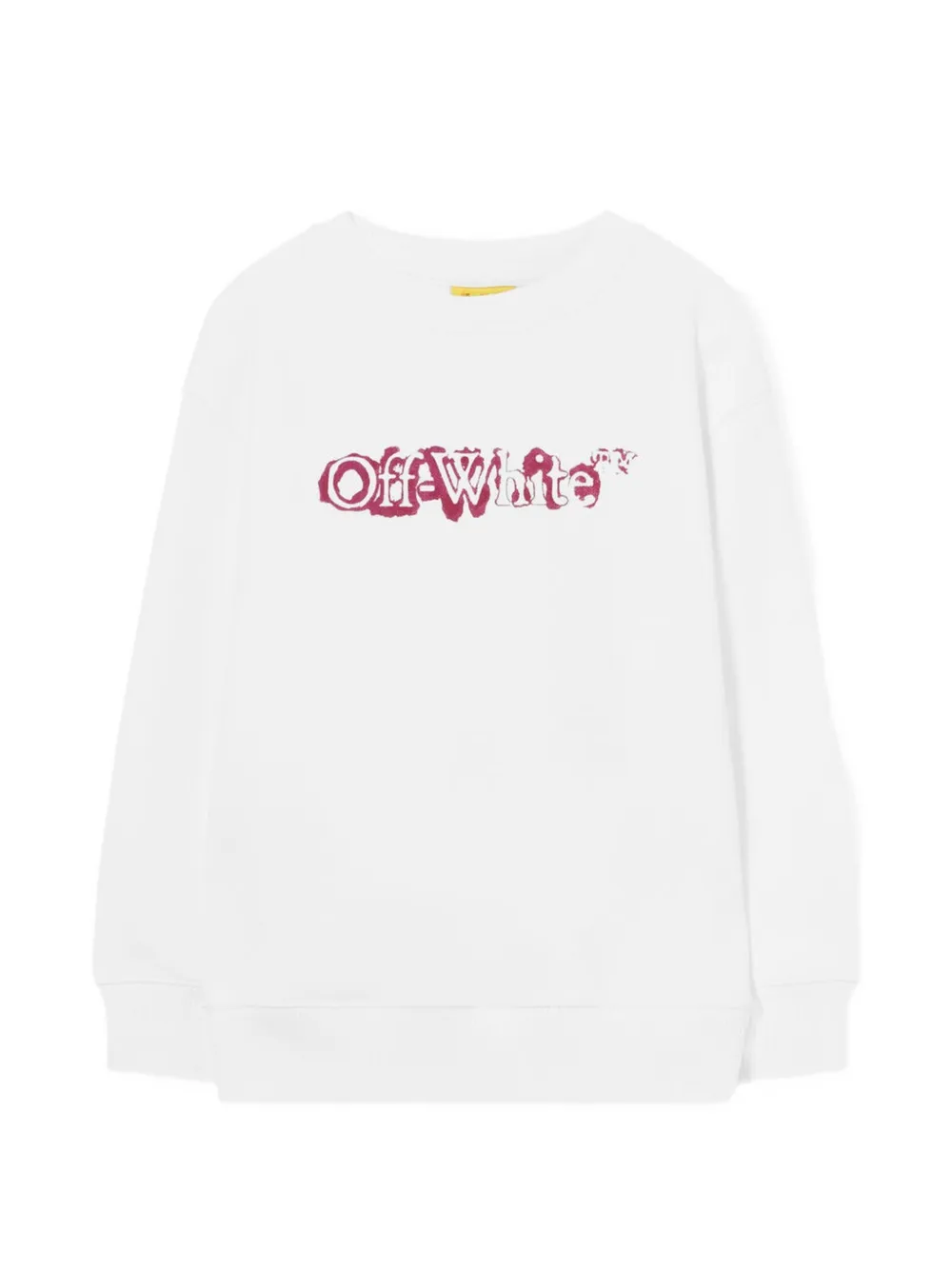 Off-White Kids Big Bookish Watercolor logo-print sweatshirt Wit