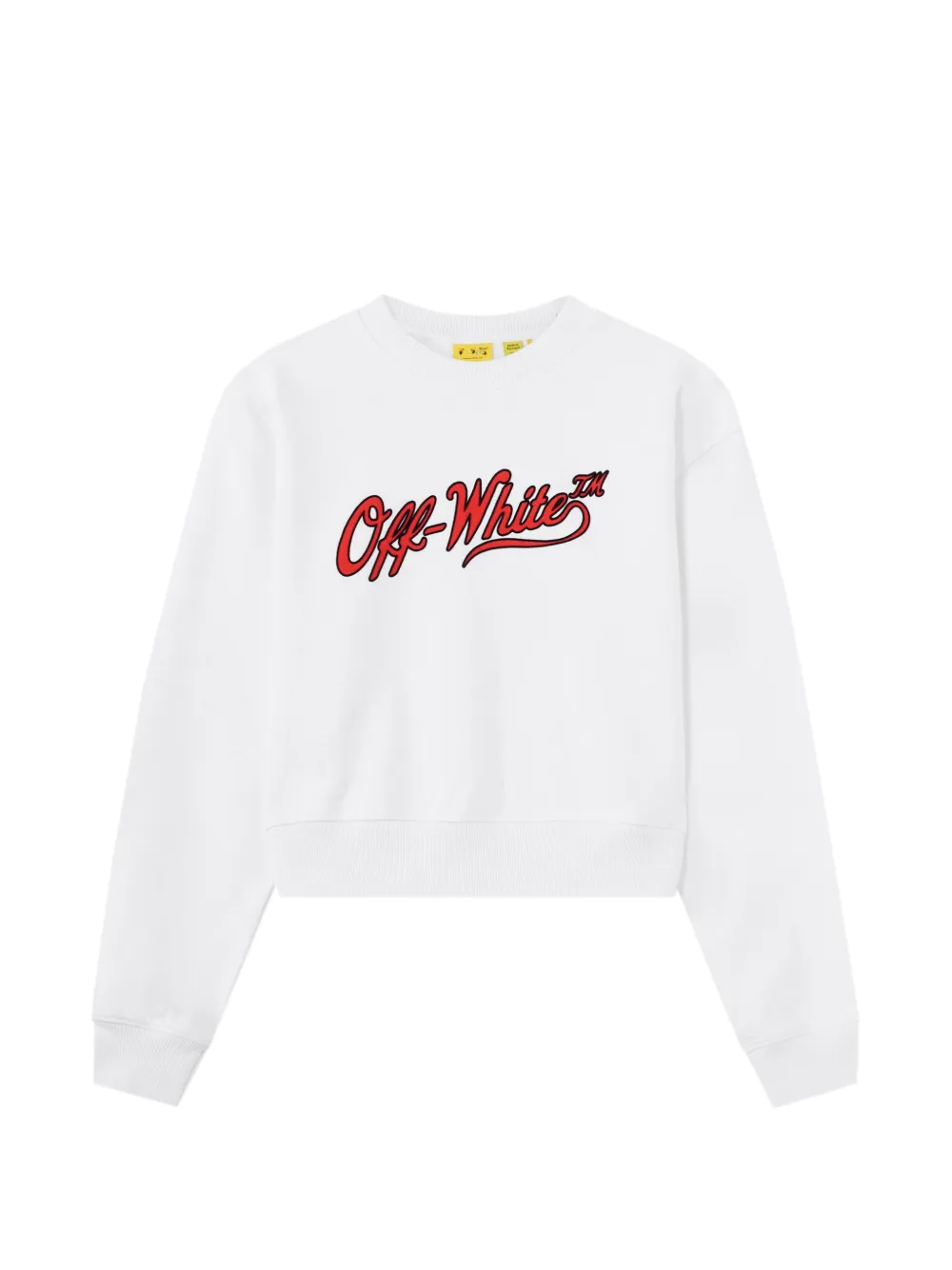 Off-White Kids logo-print sweatshirt Wit