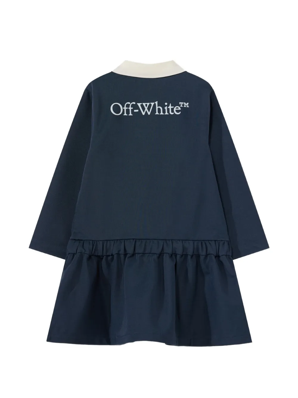Off-White Kids Arrow long-sleeve dress Blauw