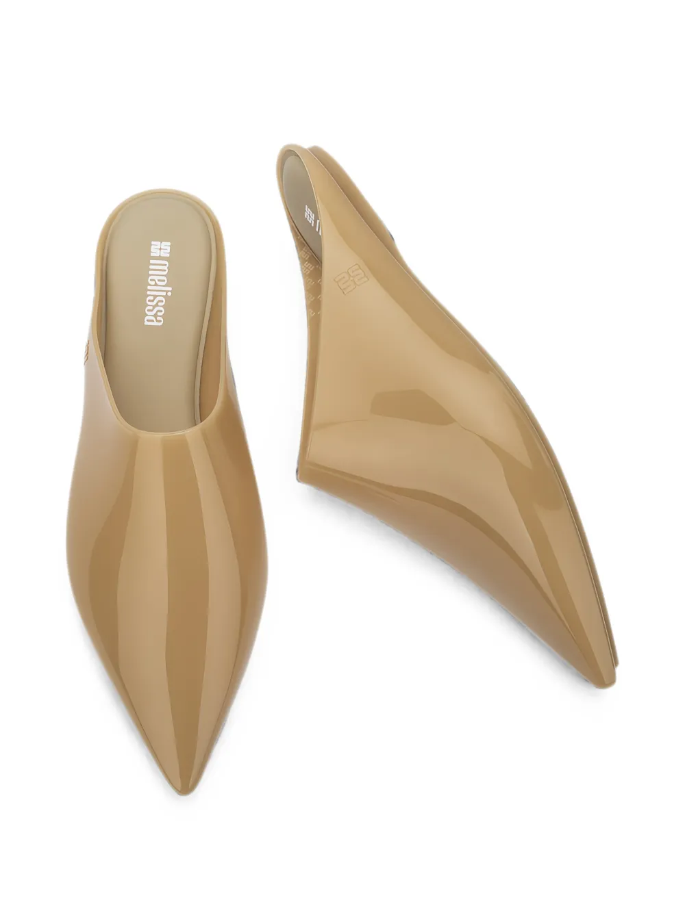 Melissa She II muiltjes met puntige neus Beige