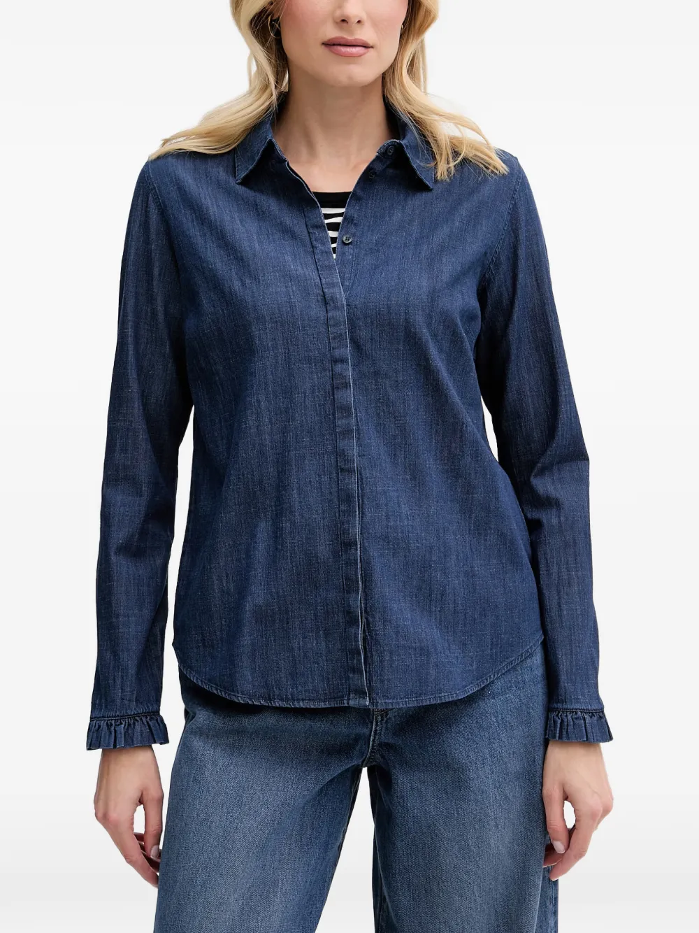 Mos Mosh ruffled-cuff shirt