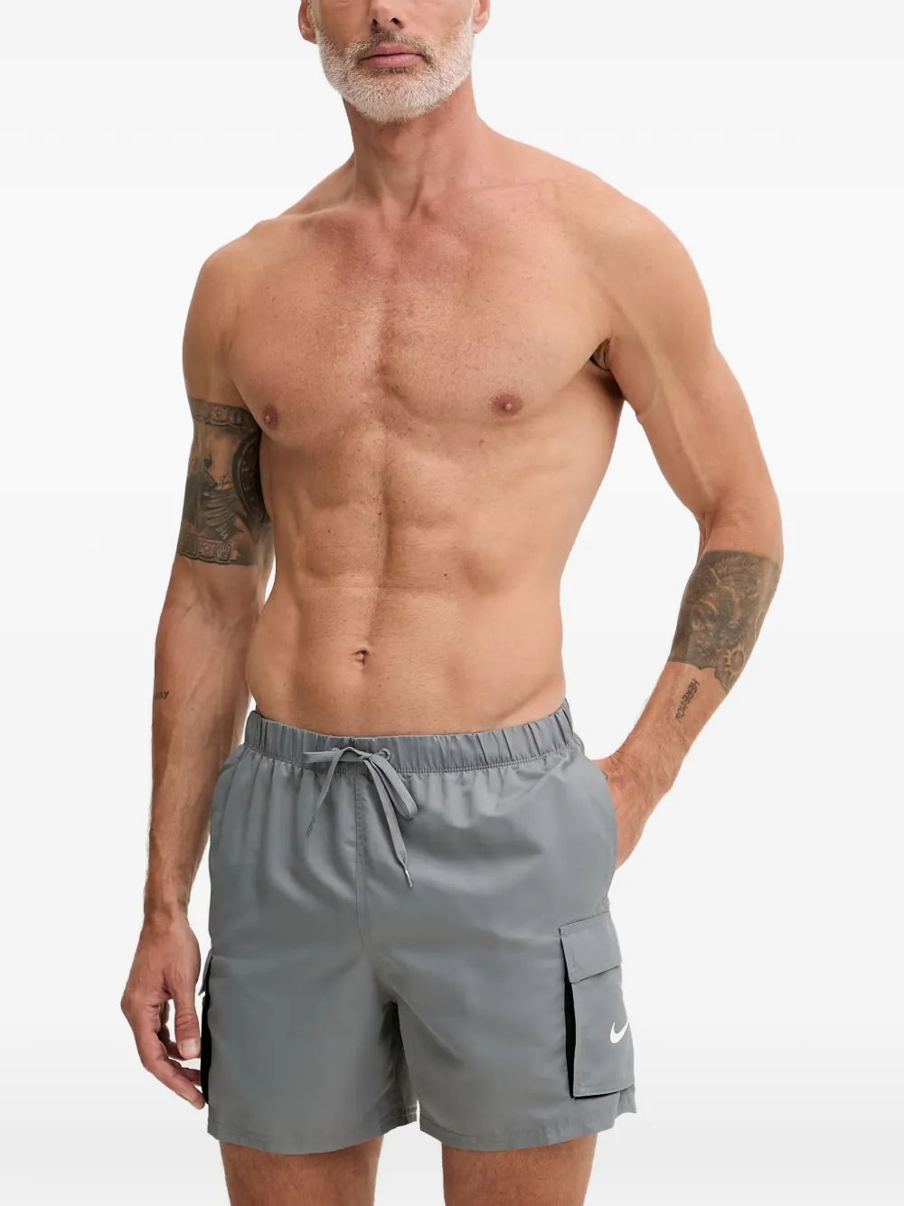 Nike cargo swim shorts Grijs