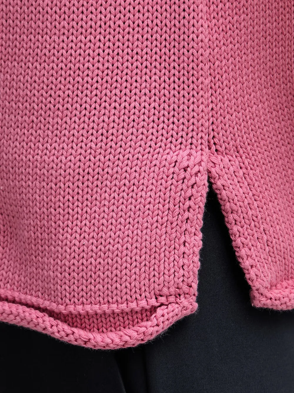Mos Mosh MMAubin SL mouwloze top met zijsplit Roze
