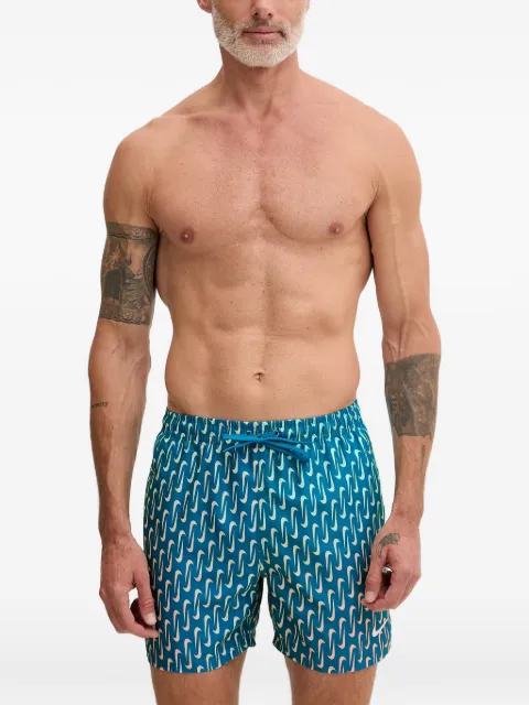 Nike logo-print drawstring swim shorts