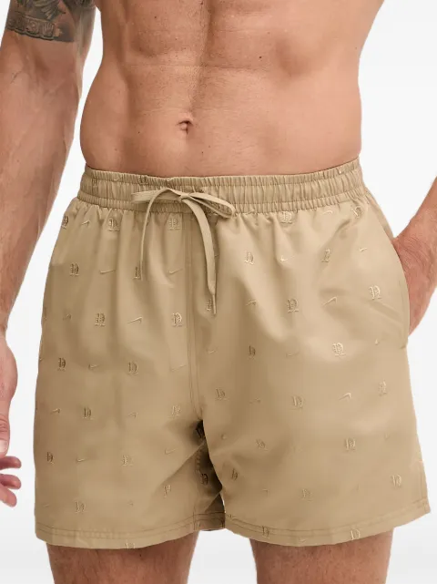 Nike logo-embroidered swim shorts