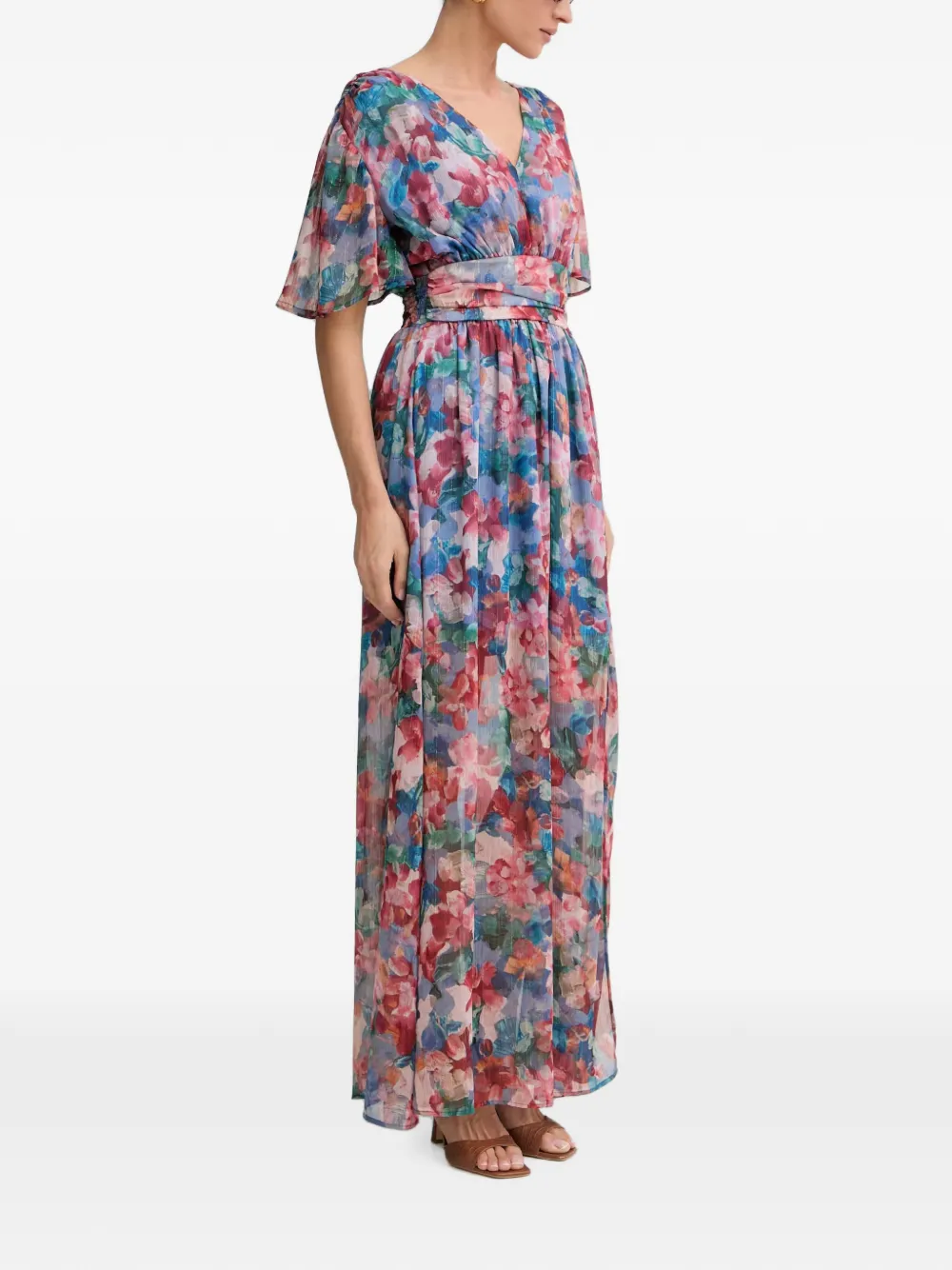 Morgan Jurk met bloemenprint Blauw