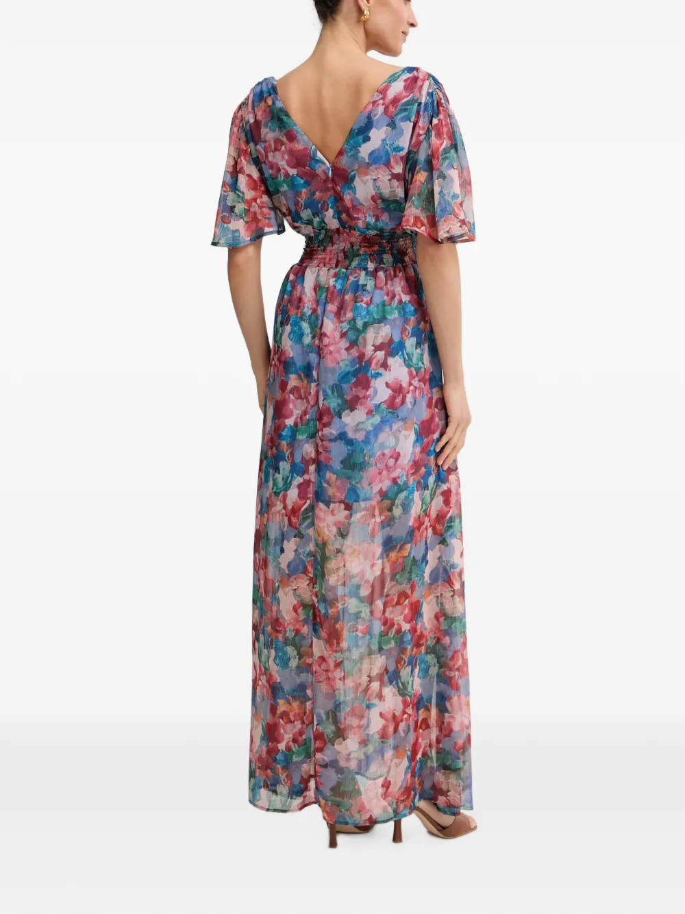 Morgan Jurk met bloemenprint Blauw