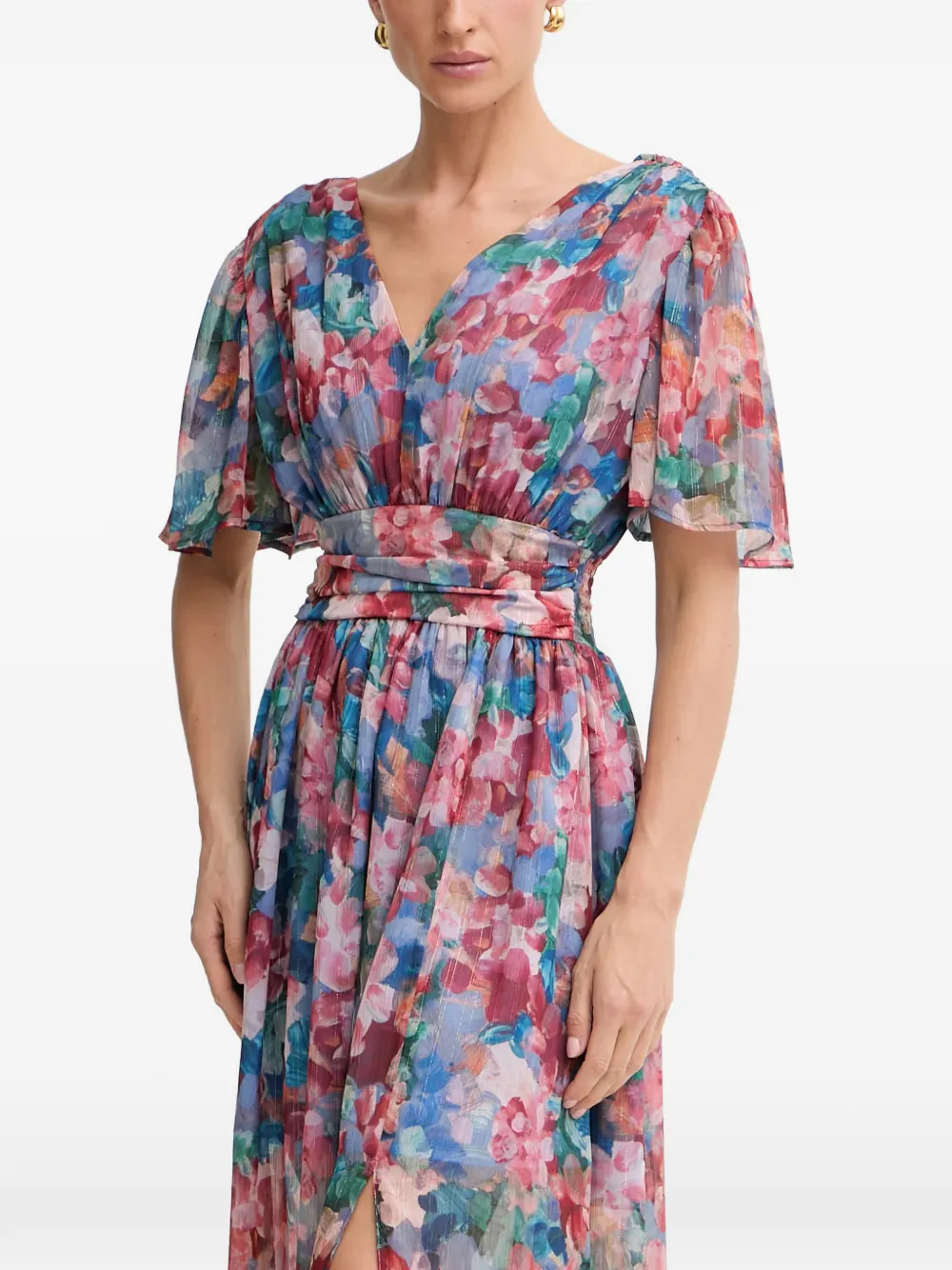 Morgan Jurk met bloemenprint Blauw