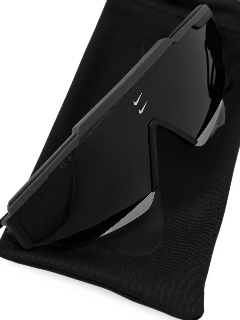 Nike Marquee Edge geometric-frame sunglasses Zwart