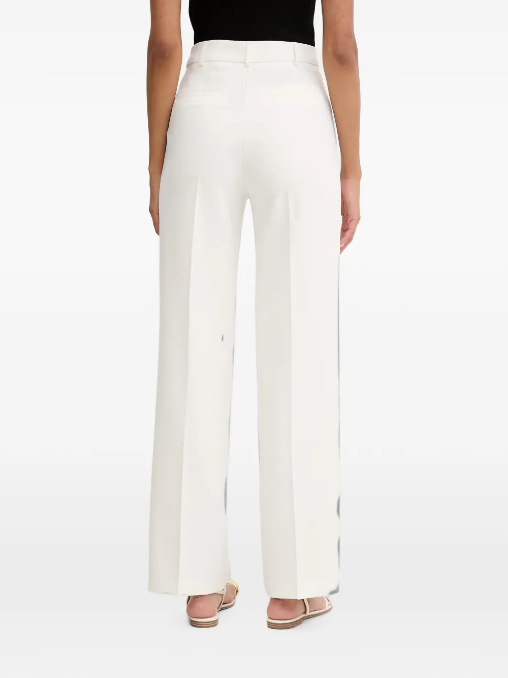 Morgan High waist plooibroek Wit