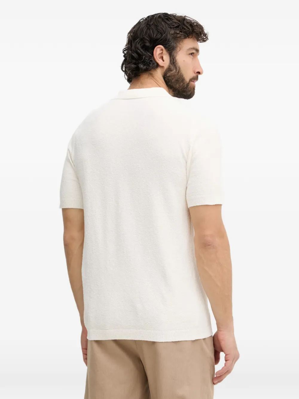 Mos Mosh MMGKyle poloshirt met korte mouwen Beige