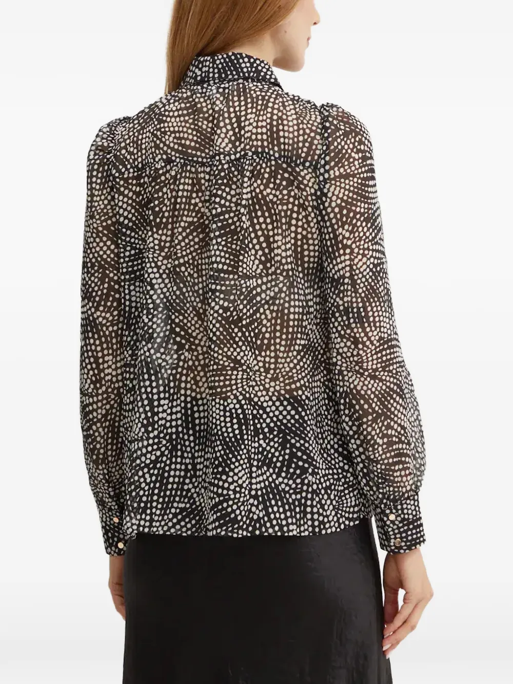 Morgan Blouse met stippen Zwart