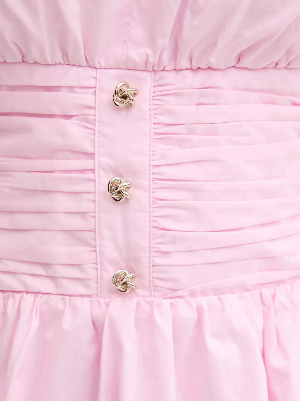 Morgan Mouwloze mini-jurk met ruches bij de taille Roze