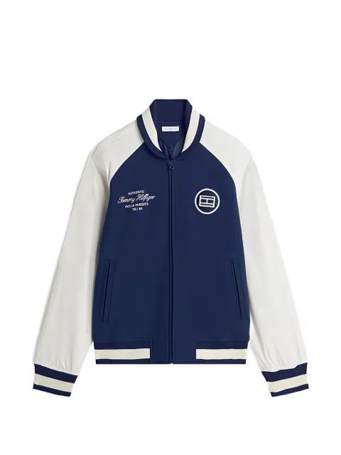 Tommy Hilfiger logo-embroidered bomber jacket