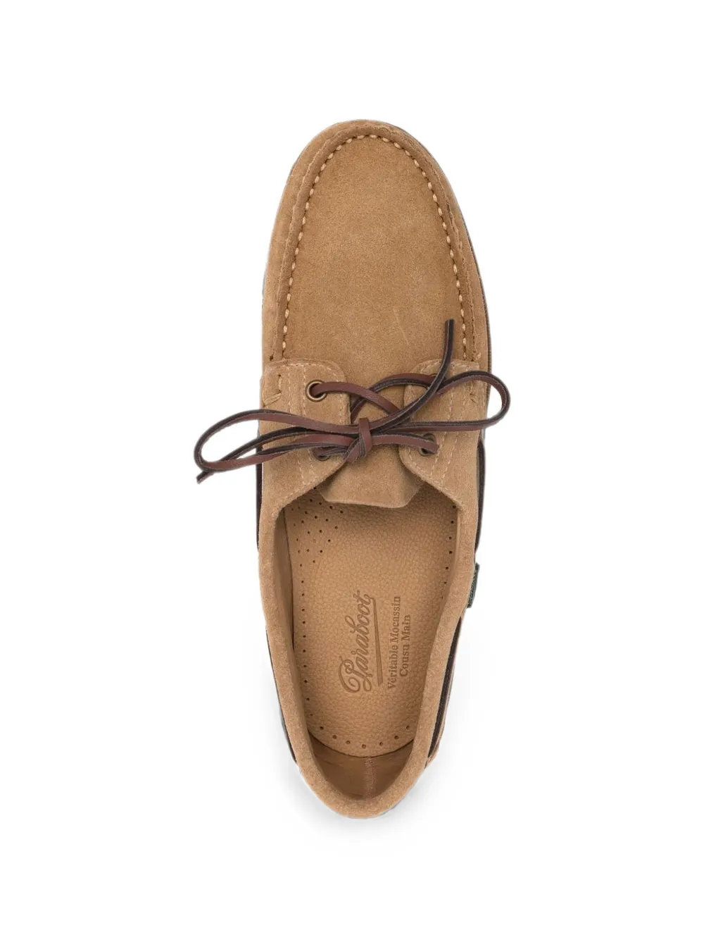Paraboot Barth blake-stitched boat shoes Beige
