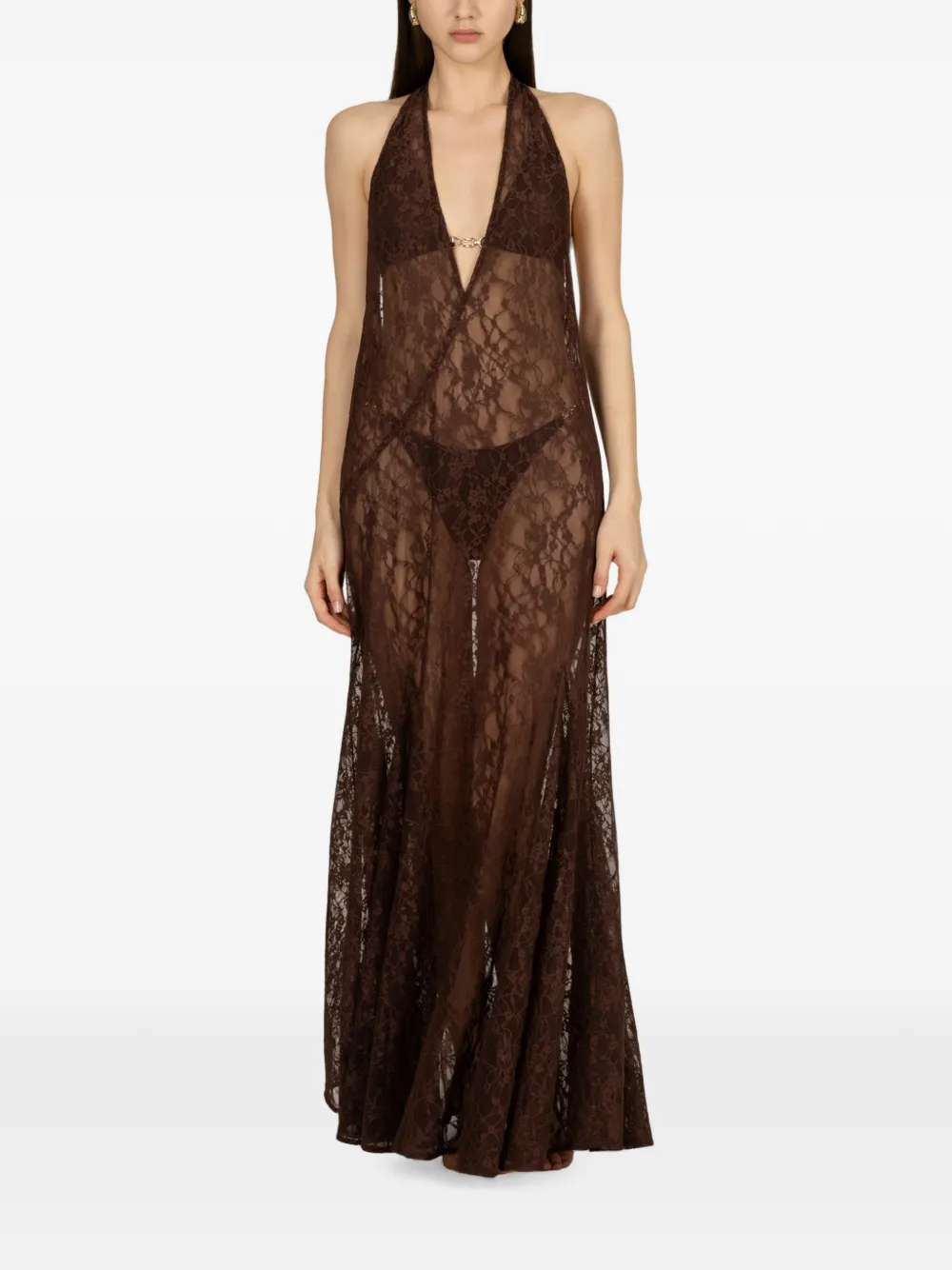 PARAMIDONNA Jerry maxi dress - Braun